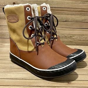 Keen WOMEN'S Bronze Mist Elsa Waterproof Insulated Winter Boots Size 6.5 US